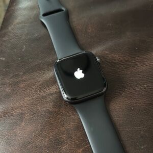 Apple Black Smartwatch with Sleek Display and Sport Band